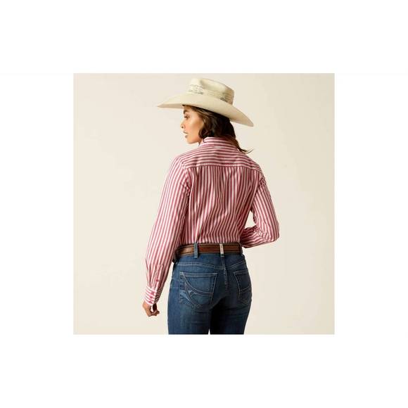 NEW ARIAT kirby stretch shirt in peacock pink - Picture 3 of 3